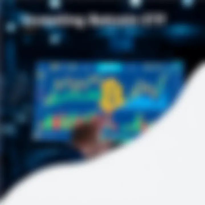 A person analyzing Bitcoin ETF options on a computer screen with charts and graphs.