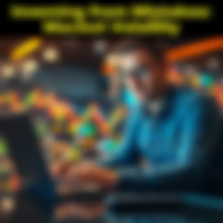 A person reviewing stock charts on a laptop with a calm expression, symbolizing resilience in the face of market changes.