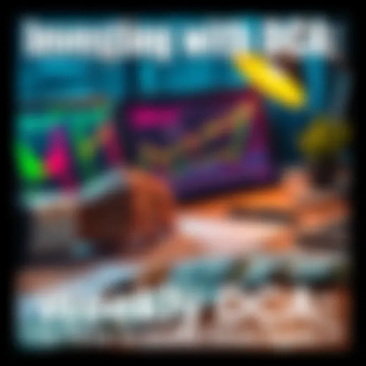 Investing with DCA A person reviewing investment graphs and dollar bills on a table, illustrating the dollar-cost averaging strategy.