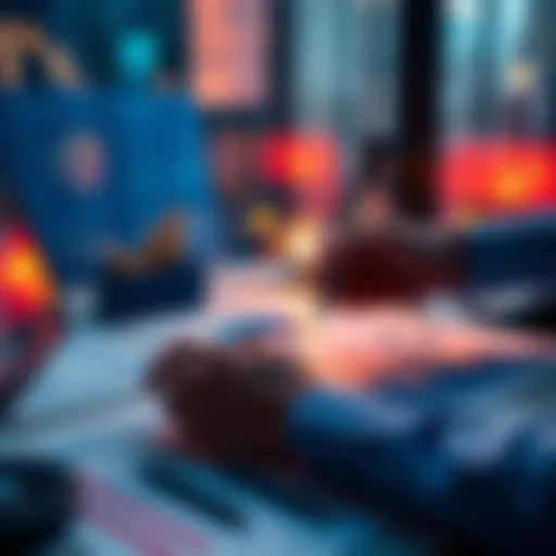 A person analyzing investment options with charts and graphs on a table