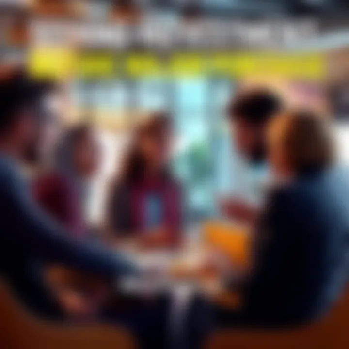 Community members discussing investment opportunities