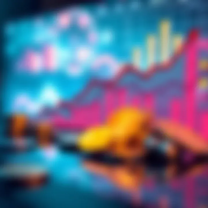 Graph showing investment trends for XLM, XRP, HBAR, LCX, ADA, ONDO, and DOVU with coins in view.