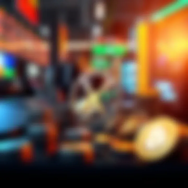 Visual representation of investment options including XRP and various alternative cryptocurrencies in a market setting