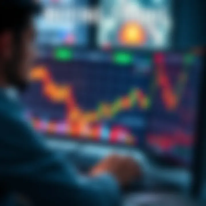 Investment Decision Person analyzing stock market data on a computer.