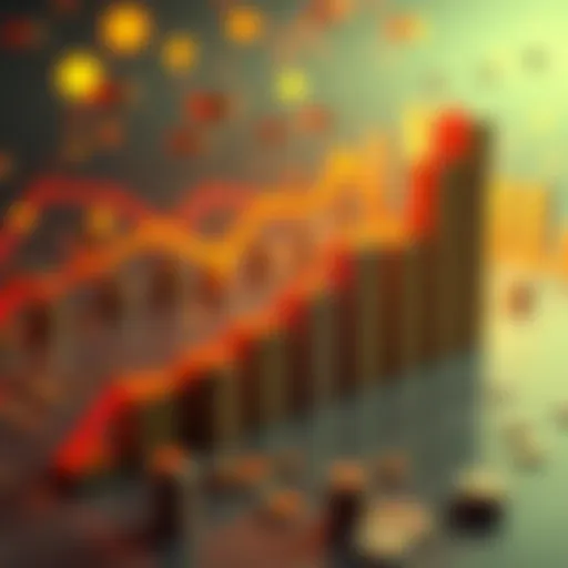 A chart showing increasing investment amounts over time, illustrating growth from $50 to $100. Money symbols and upward arrows emphasize rising returns.