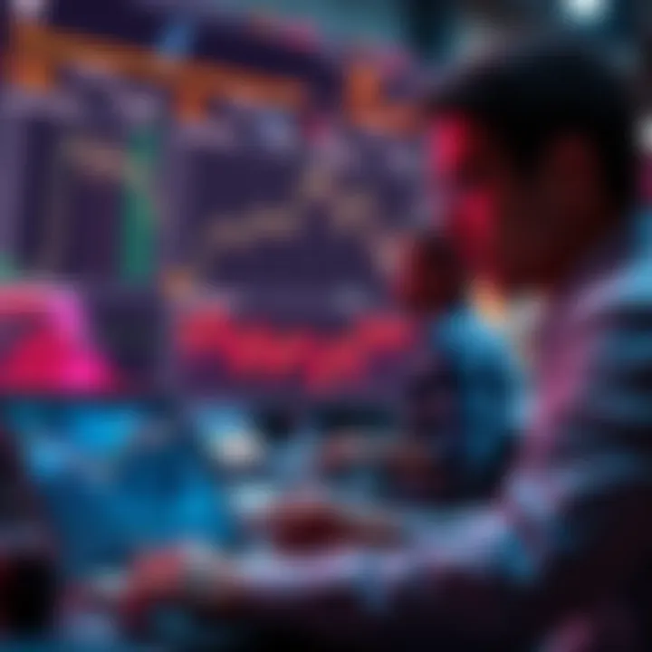 A person analyzing crypto charts and options with 15k GBP for investment, focusing on alternatives to Bitcoin and Ethereum.