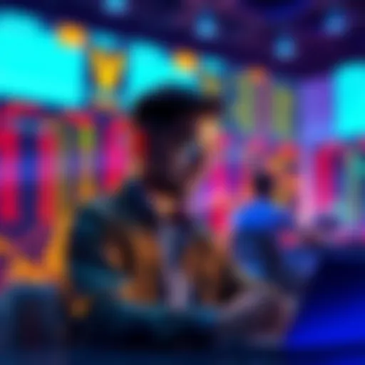 A person shares insights about cryptocurrency investment and patience in a market setting.