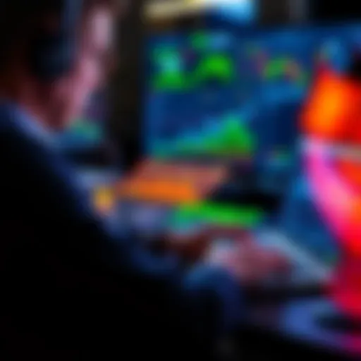 Person examining charts and graphs on a laptop, reflecting on investment performance during market fluctuations