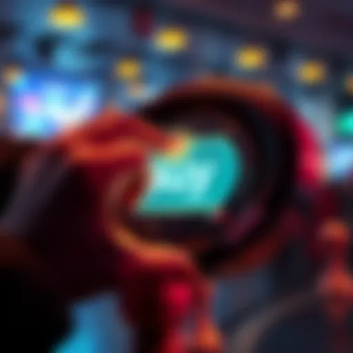 A person confidently clicking on a buy button for Kaspa, showing a mix of excitement and nerves about the investment's potential