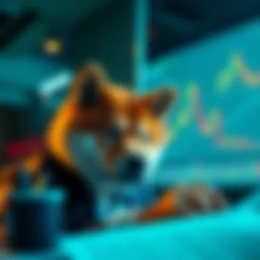 An investor looking worried while reviewing financial charts related to Shiba Inu investments