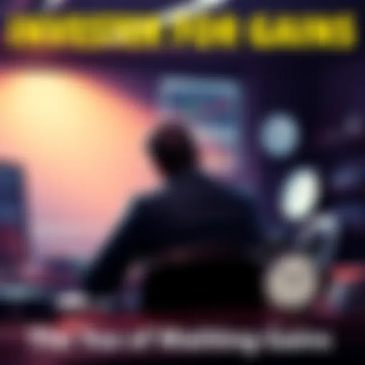 A person sitting patiently at a desk with financial charts and a clock, symbolizing the long wait for investment returns