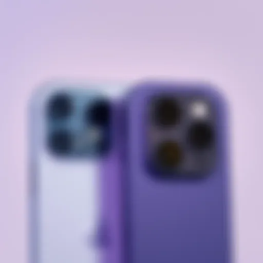 A side-by-side view of an iPhone 17 with a cracked camera lens next to an iPhone 18 Pro, highlighting the decision to upgrade or repair.