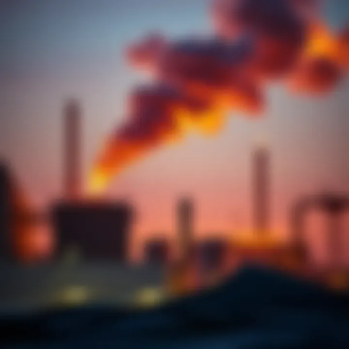 Smoke rises from a gas facility in Qatar after an attack, symbolizing global energy crisis risks.