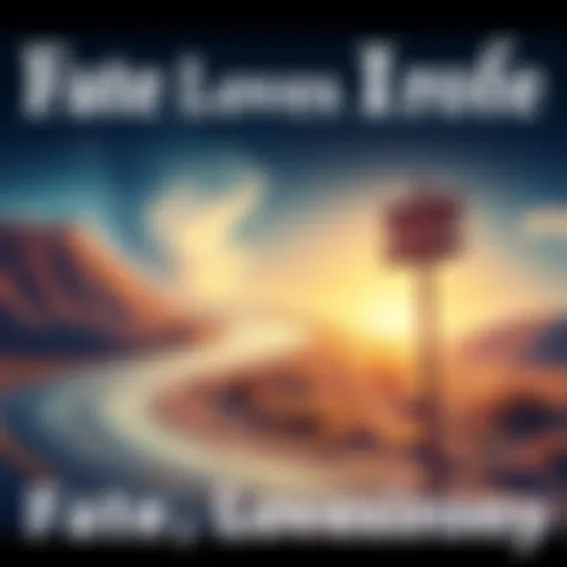 A winding road representing life's unexpected turns and challenges, with a signpost indicating different directions and choices.