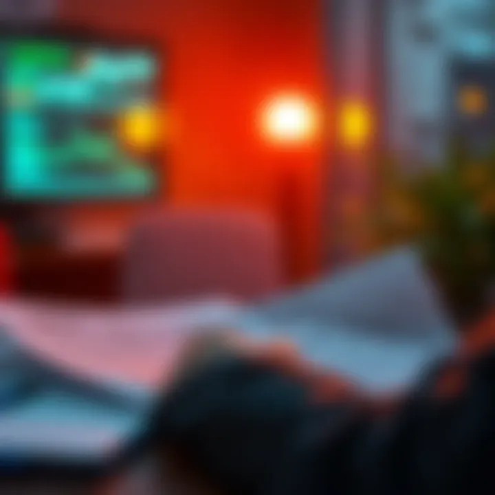 A person reviewing tax documents with 1099DA forms and notes about short-term and long-term proceeds