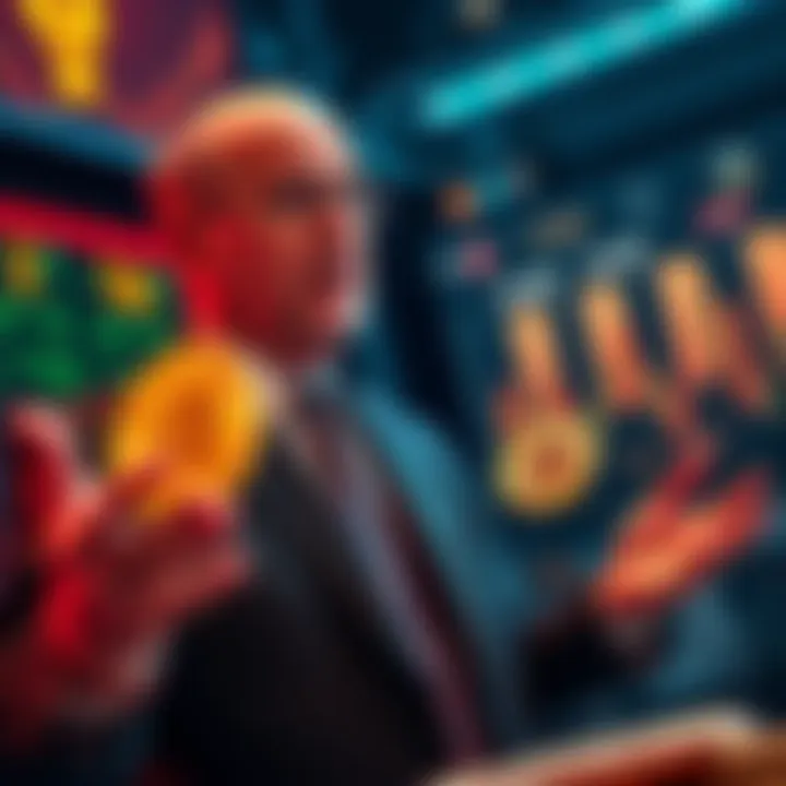 Jim Cramer promoting crypto investment Jim Cramer speaking about cryptocurrency investments