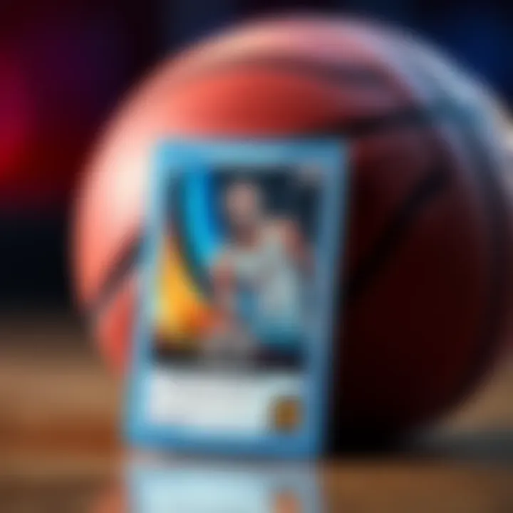 A close-up of Jordan Miller's Limited trading card, showing his player image and stats, with a price tag of $86 next to it, set against a basketball background.