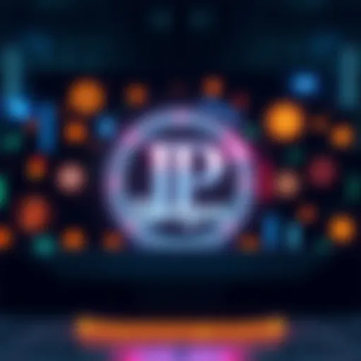 A graphic showing JP Morgan's logo alongside cryptocurrency symbols, highlighting shorting MSTR and debanking clients