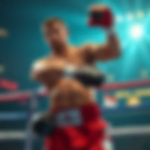 Justin Cardona in boxing gear during a match, with the absence of Bitcoin sponsorship logos on his trunks