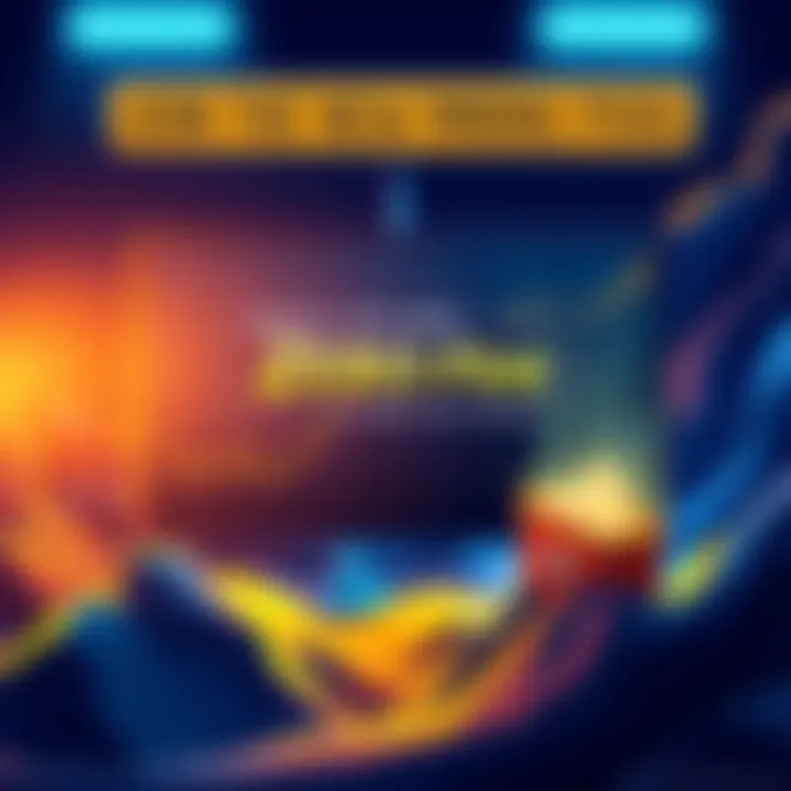 Illustration of a digital mining pool with zero fee banner and a wallet setup on screen.