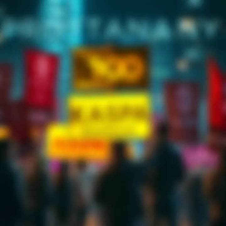 Kaspa Community Protest Against Binance Members of the Kaspa community protesting against Binance's exclusion of key figures from the Blockchain 100 Awards, holding signs and banners