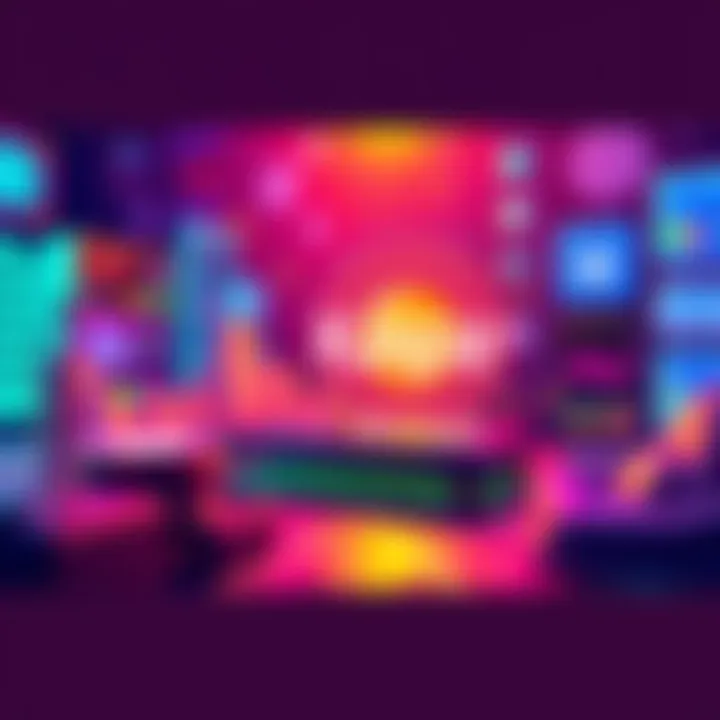 An illustration of Kaspa's innovative crypto technology, showcasing its core features and benefits in a vibrant digital space.