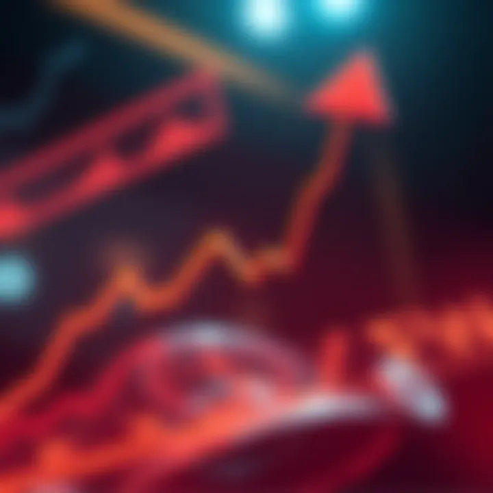 A graphic showing a bullish trend line with a rising arrow, symbolizing investor confidence in Kaspa amid market changes.