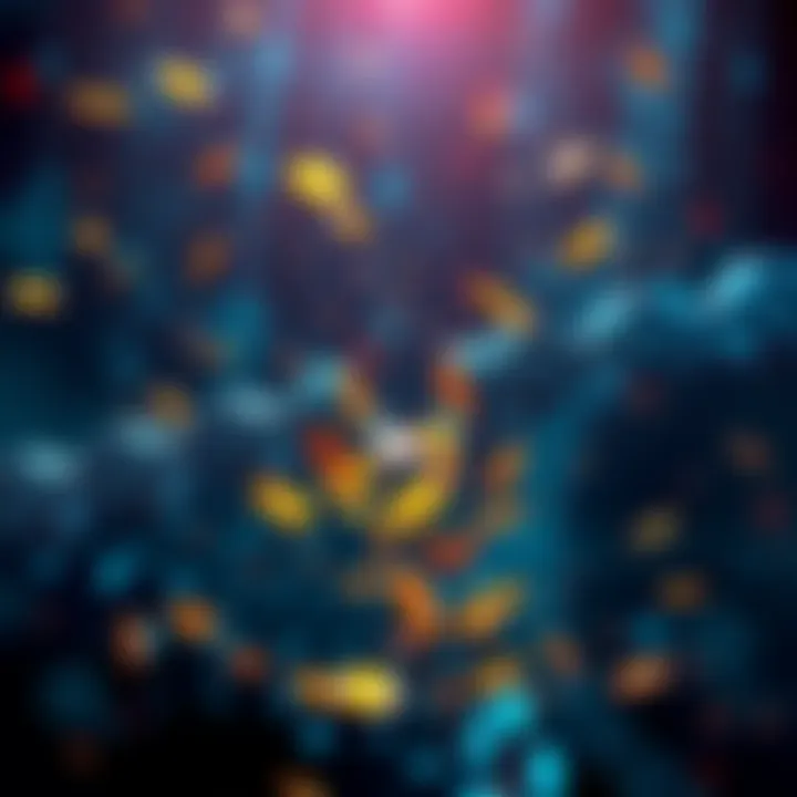 Representation of a significant financial loss in the DeFi space, depicting a broken blockchain and falling coins.