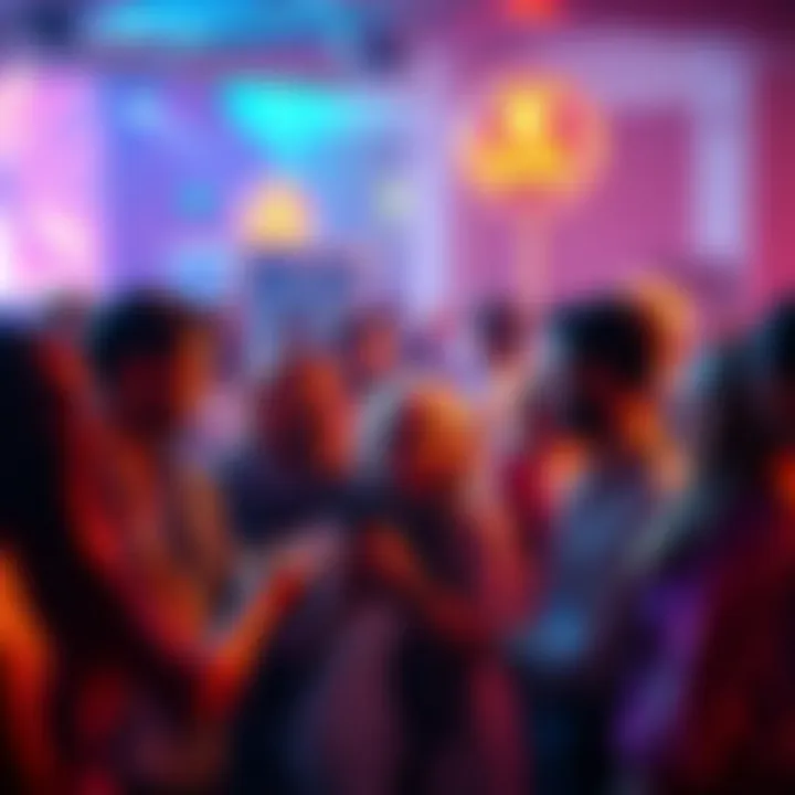 A vibrant group of people from the Kendu community sharing ideas and reviews about Kendu products at a lively event.