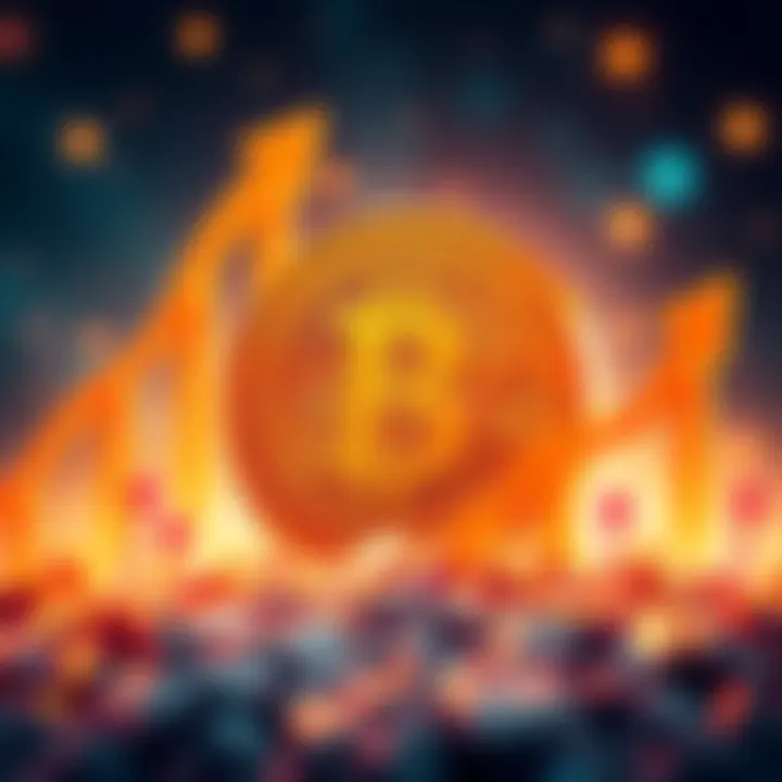 Kendu coin visualized with upward arrows and community icons, symbolizing its rising popularity and investment potential.