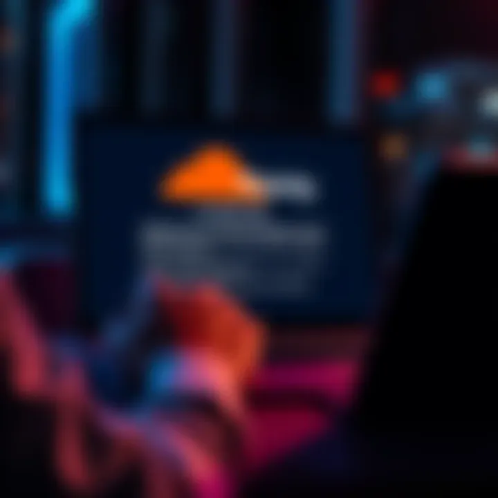 A frustrated person trying to access Koinly on a laptop with a Cloudflare error message on the screen.