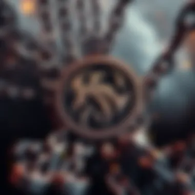 Kraken logo surrounded by broken chains, symbolizing chaos and backlash in the crypto market