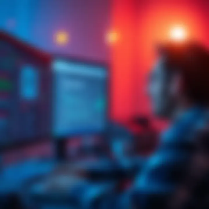 Concerned Kraken+ member looking at a computer screen showing account restrictions and transfer problems