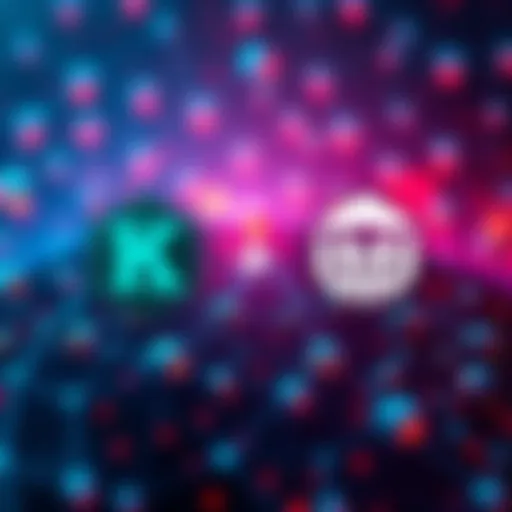 Logos of Kraken and PACK with a digital background representing cryptocurrency