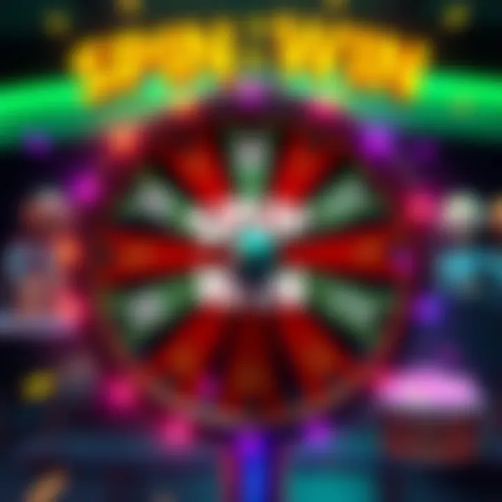 A colorful graphic showing a spinning wheel with prizes to celebrate Kraken's 30-day giveaway event.