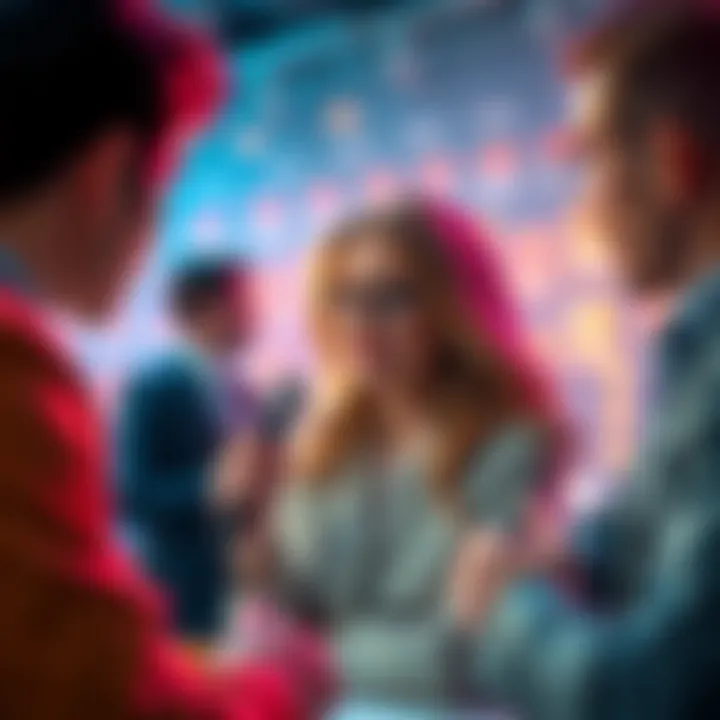 Ksenia interviewing crypto experts Ksenia speaking with crypto professionals about market trends