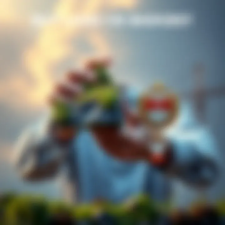 Land and Badges Investment A person holding a piece of land and a badge, weighing their investment options