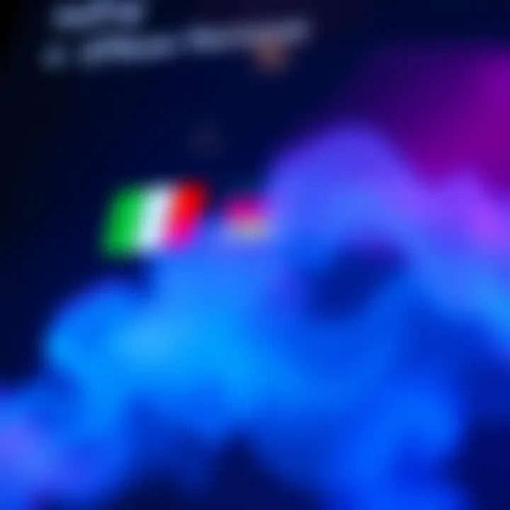 A screenshot showing missing language options in the Hub app, highlighting Italian, French, and German flags fading away.