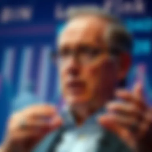 Larry Fink, CEO of BlackRock, speaking about the importance of a single blockchain for tokenization in finance.