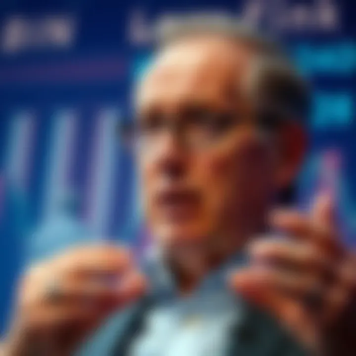 Larry Fink, CEO of BlackRock, speaking about the importance of a single blockchain for tokenization in finance.