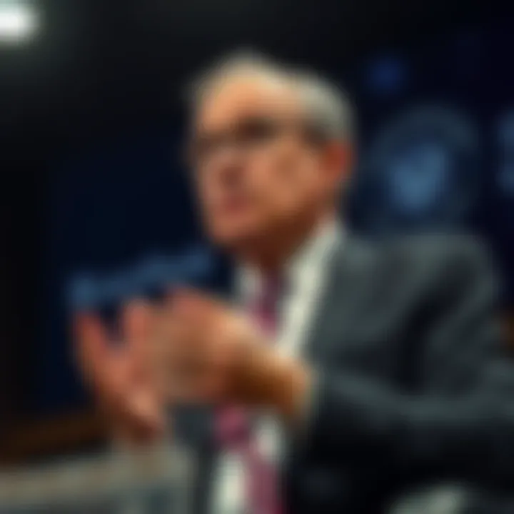 Larry Fink speaking at the Economic Club of New York, expressing concerns about market volatility and opportunities for investors.