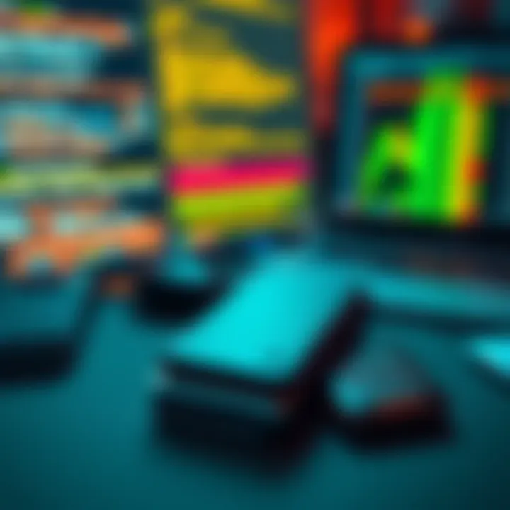 Close-up of a Ledger hardware wallet alongside a computer showing firmware update errors