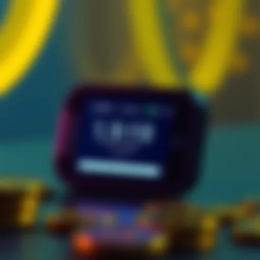 A Ledger Nano S+ displayed with an empty balance screen on the Ledger Live app