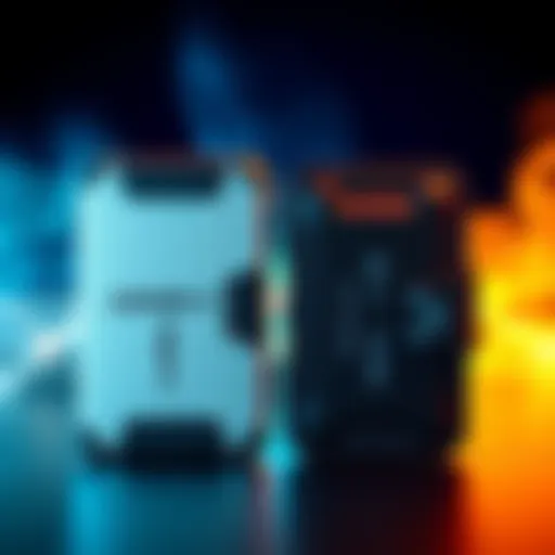 A side-by-side view of Ledger X and Trezor Safe 7 cold wallets, highlighting their sleek designs and features for Bitcoin storage