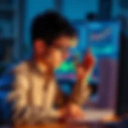 A worried person looking at a computer screen displaying cryptocurrency charts and legal documents, seeking help on crypto scams.