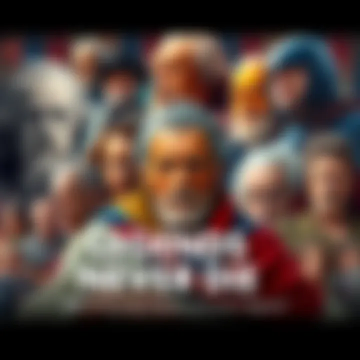 A vibrant collage featuring iconic figures from history and culture, representing their lasting influence on society.