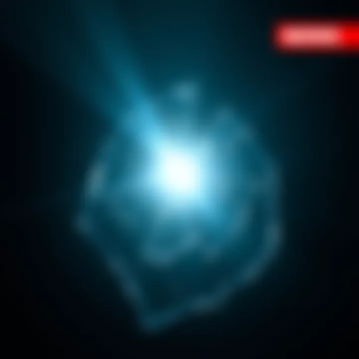 A bright light illuminating a broken mirror, symbolizing truth amidst lies