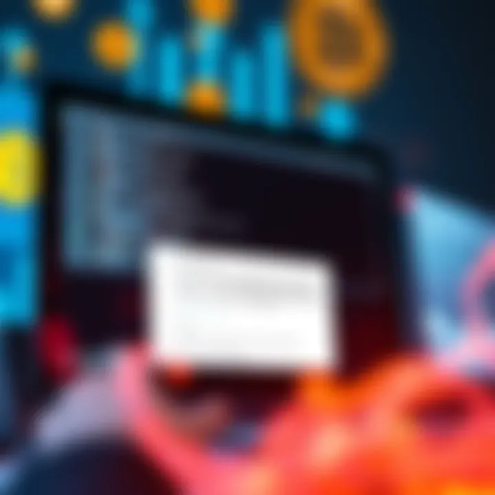 Liquid Exploiter Plaintext Messaging A representation of plaintext messages displayed on a computer screen, symbolizing the Liquid exploiter's shift from encryption, with Bitcoin symbols in the background.