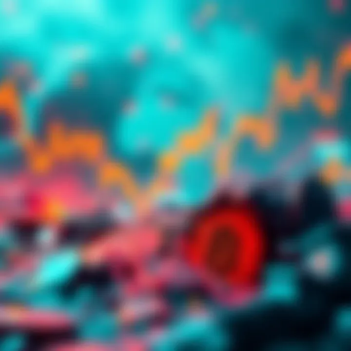 Visual representation of crypto liquidations and market correction