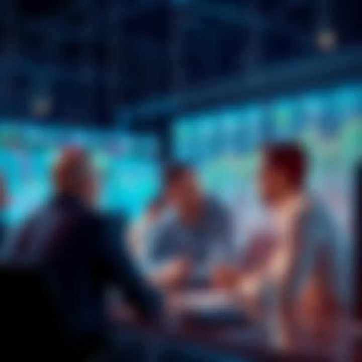 A group of traders discussing Litecoin market trends and strategies in a chat forum